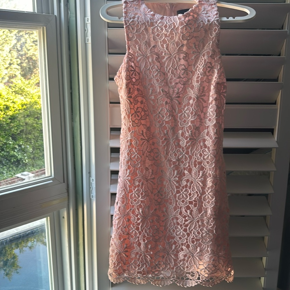 Light pink lace dress